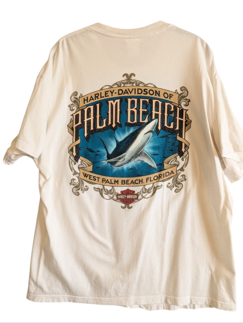 Harley-Davidson Freedom Fighter Palm Beach Florida Shark T-shirt XL